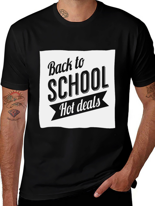 Back to School Hot Deals Graphic Tee - Black