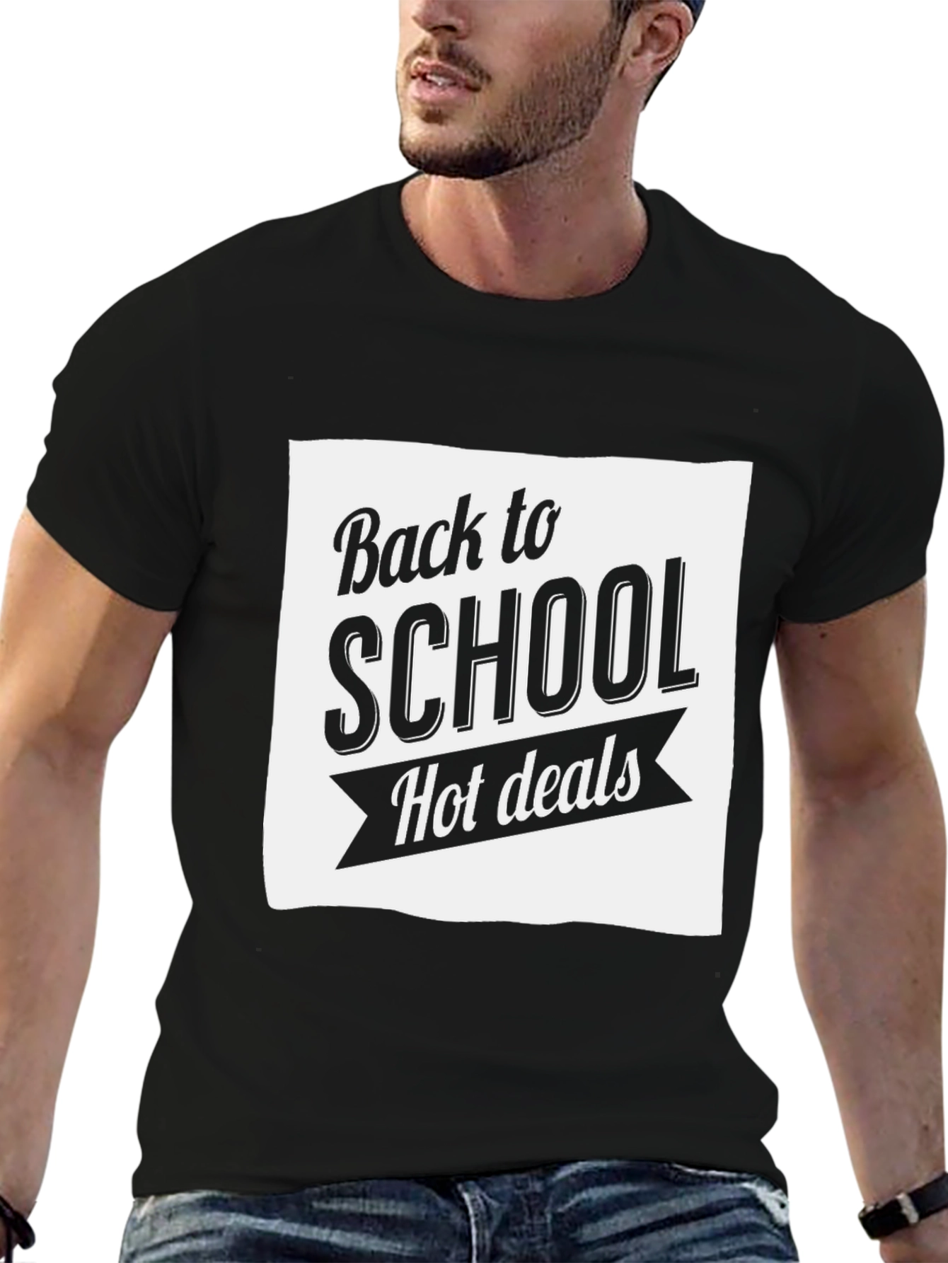 Back to School Hot Deals Graphic Tee - Black
