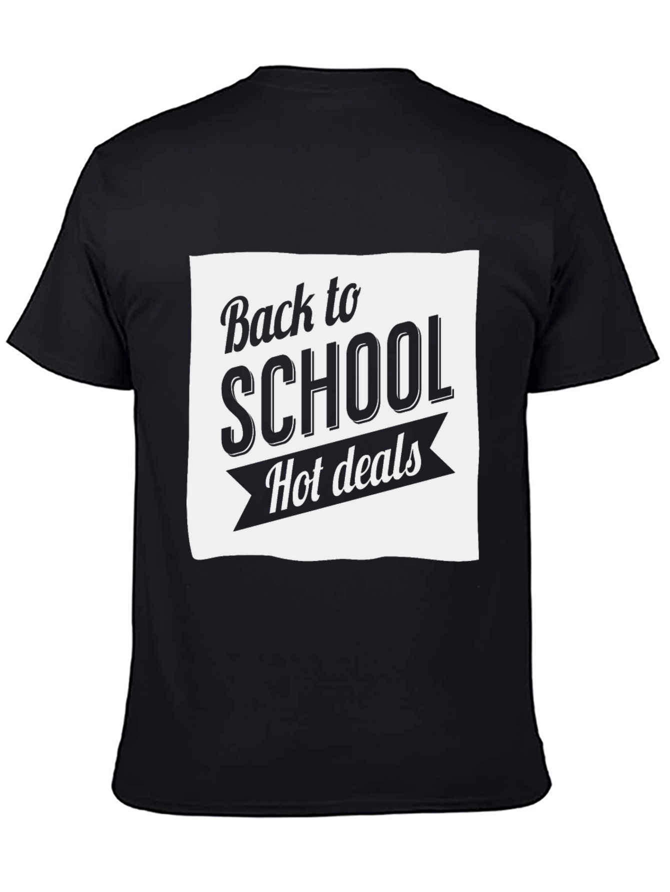 Back to School Hot Deals Graphic Tee - Black