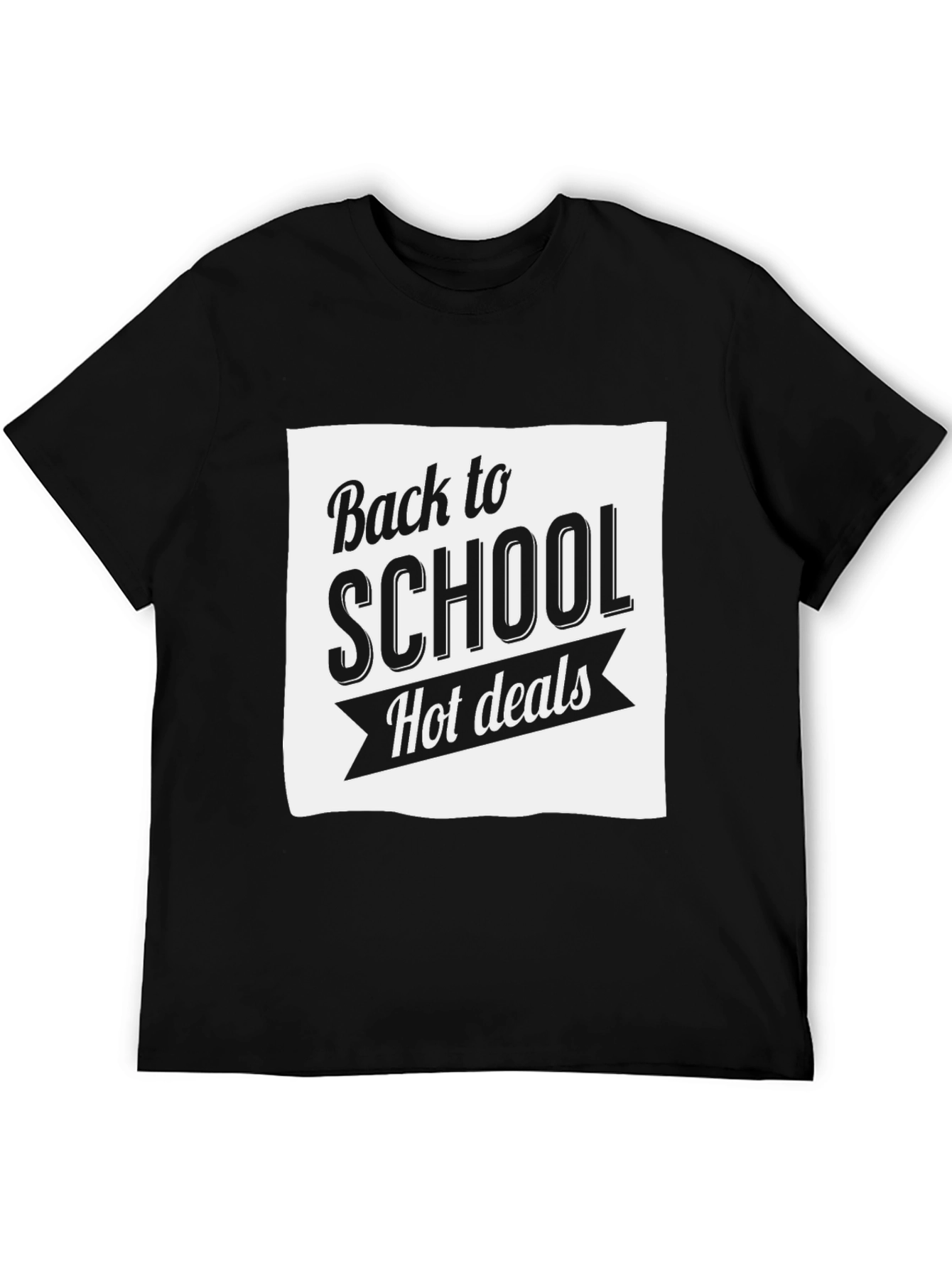 Back to School Hot Deals Graphic Tee - Black