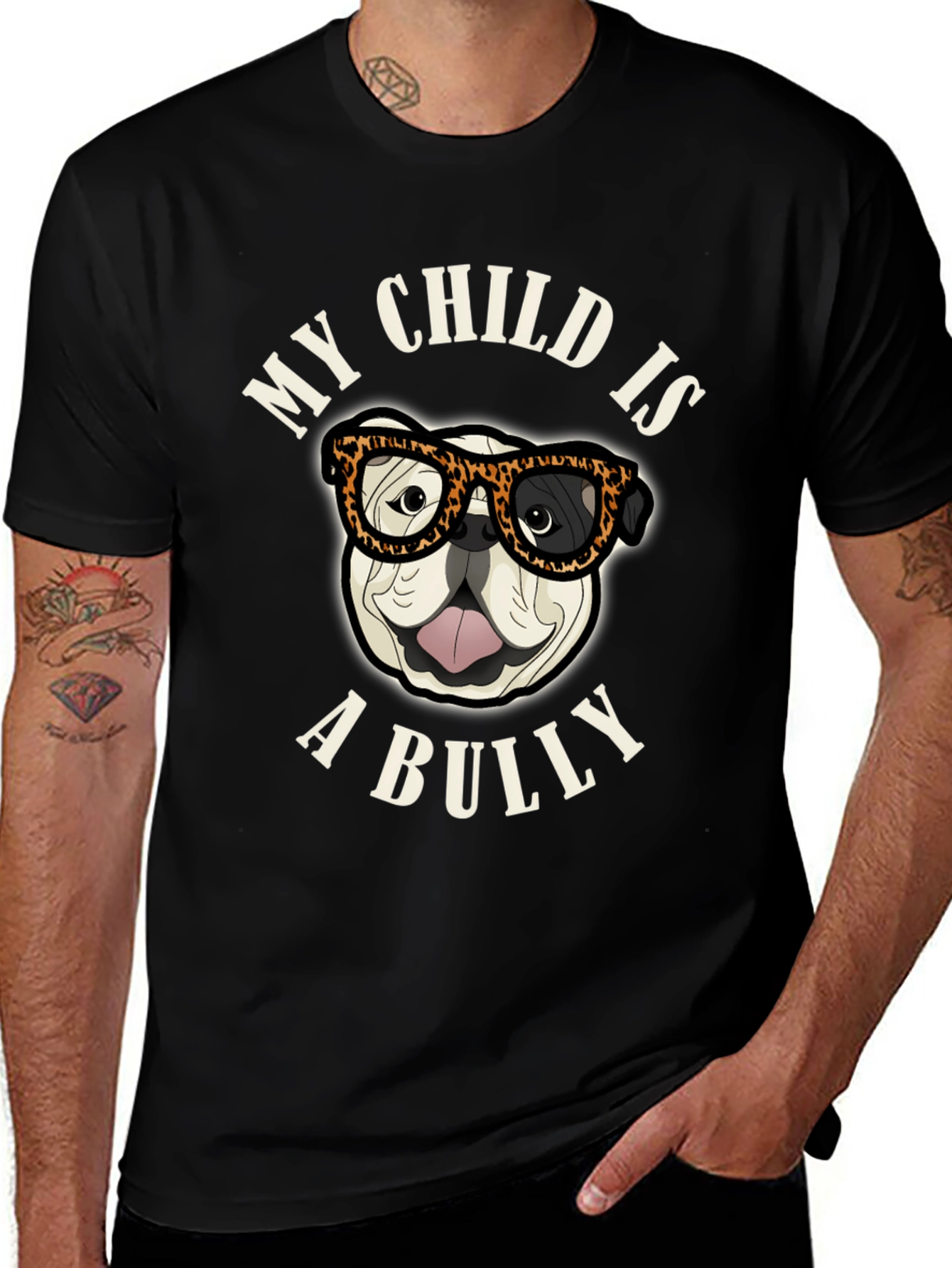 My Child is a Bully Bulldog Graphic T-Shirt