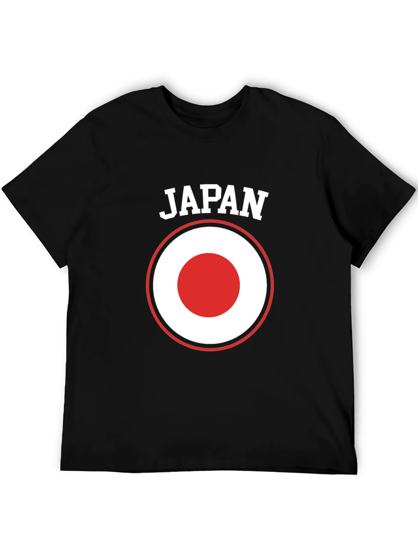 Japan Flag Graphic T-Shirt - Black