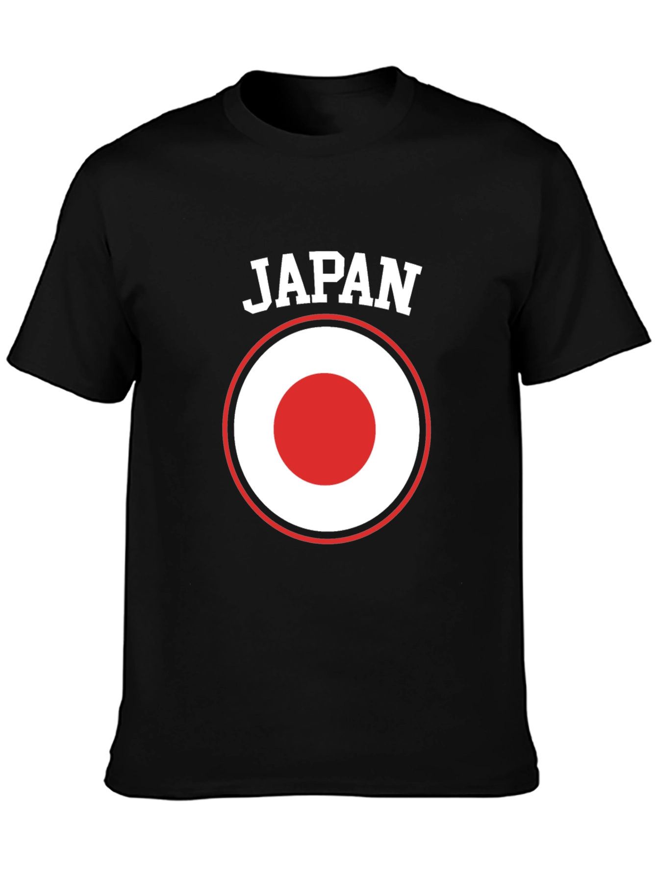 Japan Flag Graphic T-Shirt - Black
