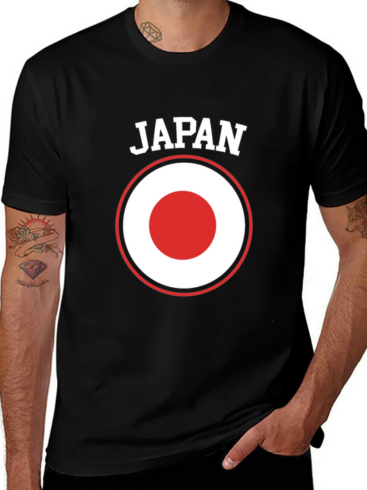 Japan Flag Graphic T-Shirt - Black