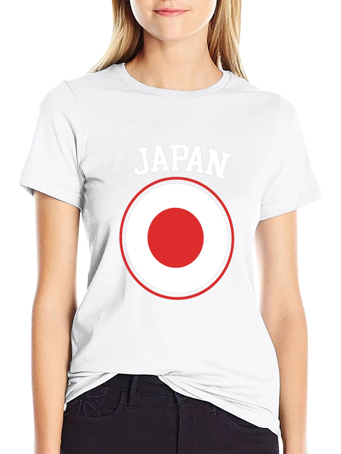 Japan Flag Graphic T-Shirt - Black