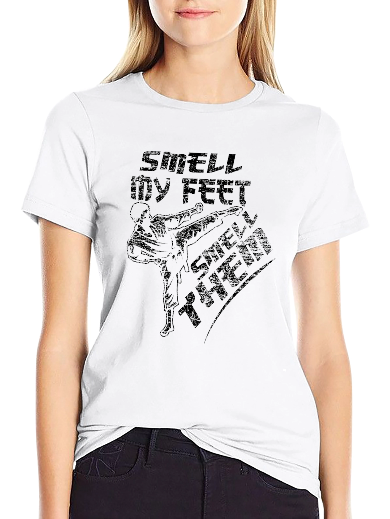 Smell My Feet Then T-Shirt - Funny Graphic Tee