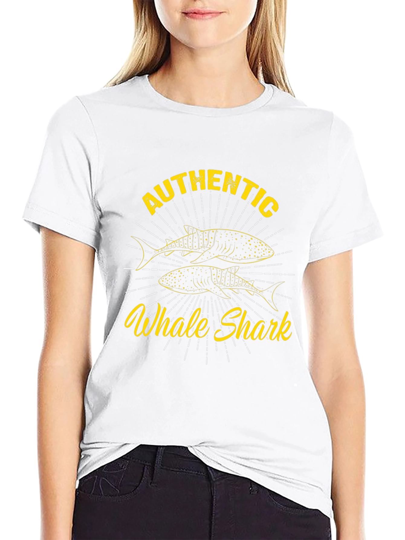 Authentic Whale Shark Graphic Tee - Black