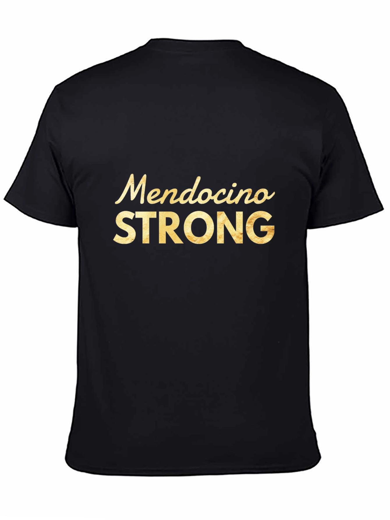 Mendocino Strong Black Graphic Tee
