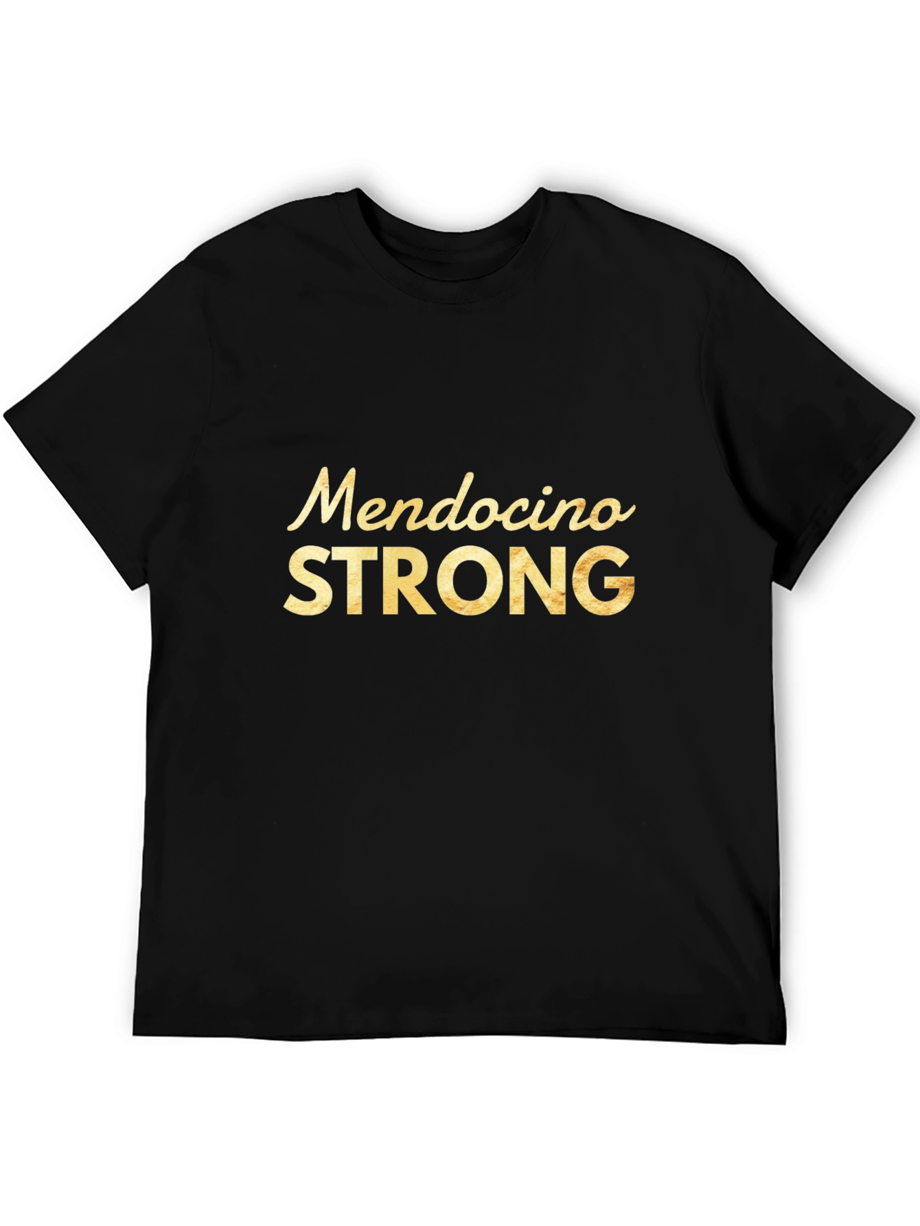 Mendocino Strong Black Graphic Tee