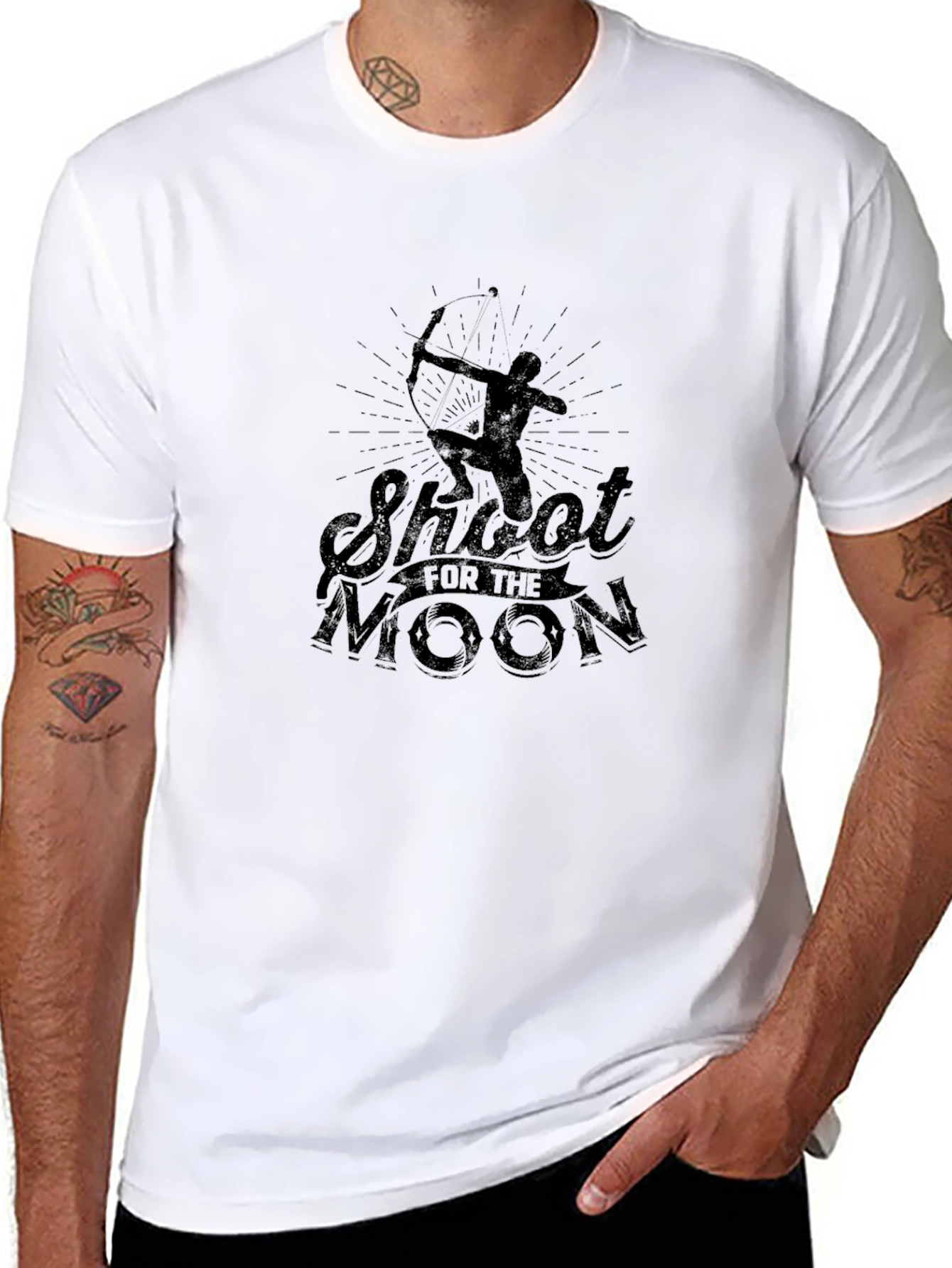 Shoot for the Moon Archer Graphic T-Shirt
