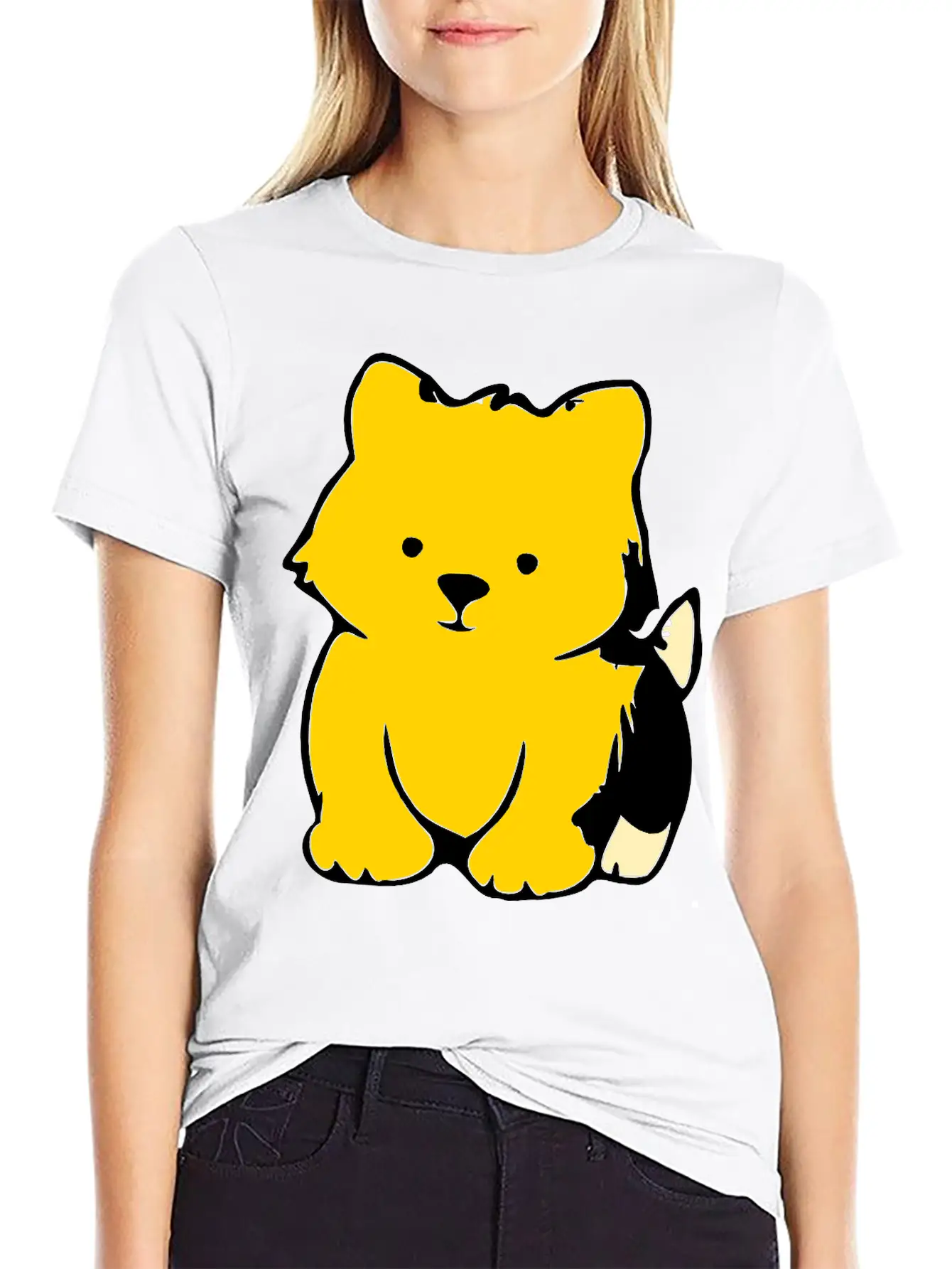 ♥ټMwah Super Cute Chubby Puppy-I Love Dogs XXټ♥ Unisex Casual T-Shirt – Clean Design For Daily Comfort