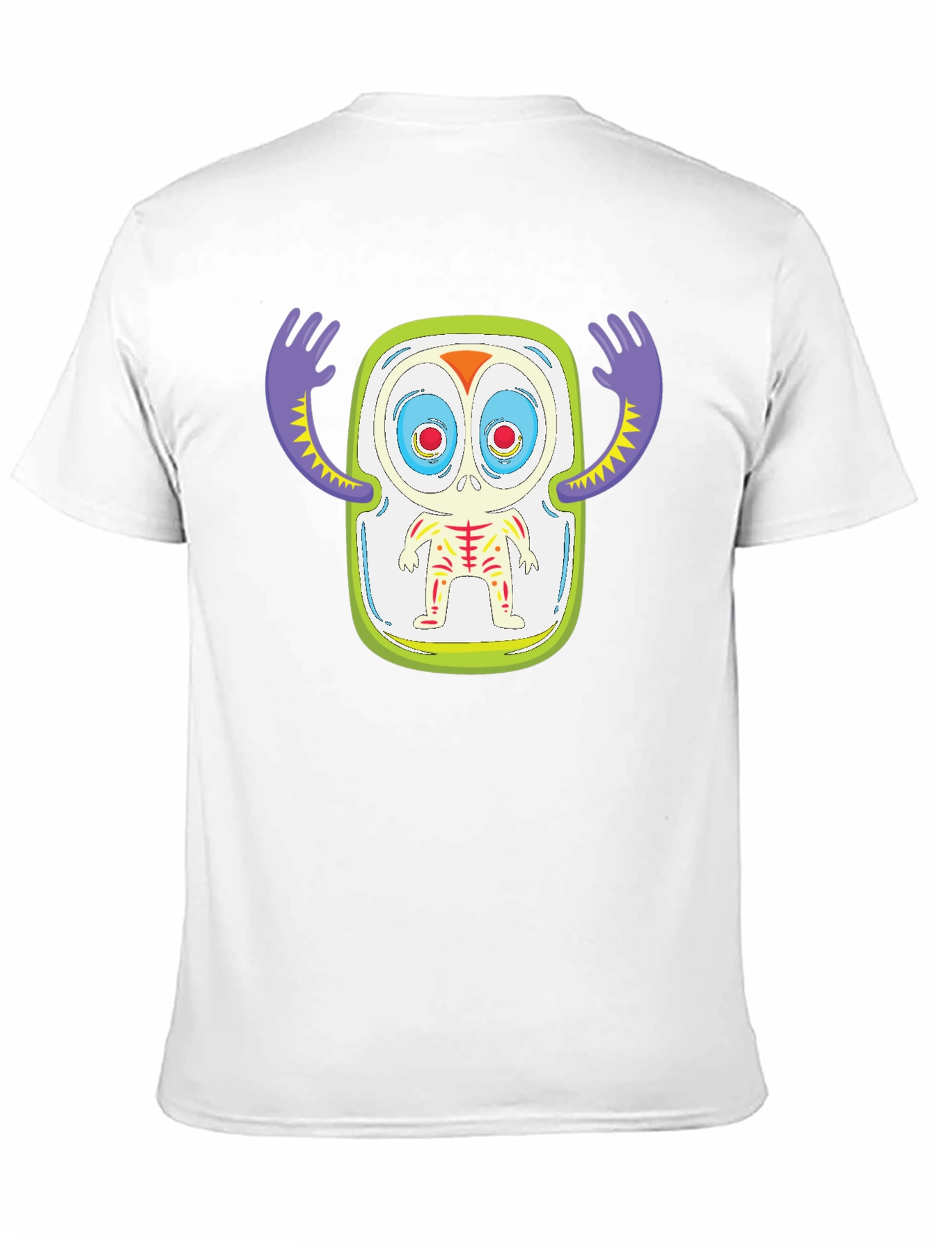 Monster Graphic Print Black T-Shirt