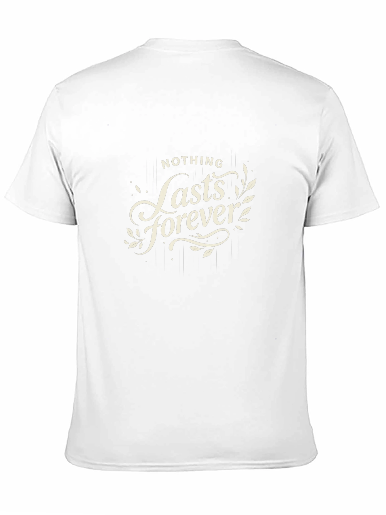 Nothing Lasts Forever Graphic Black T-Shirt
