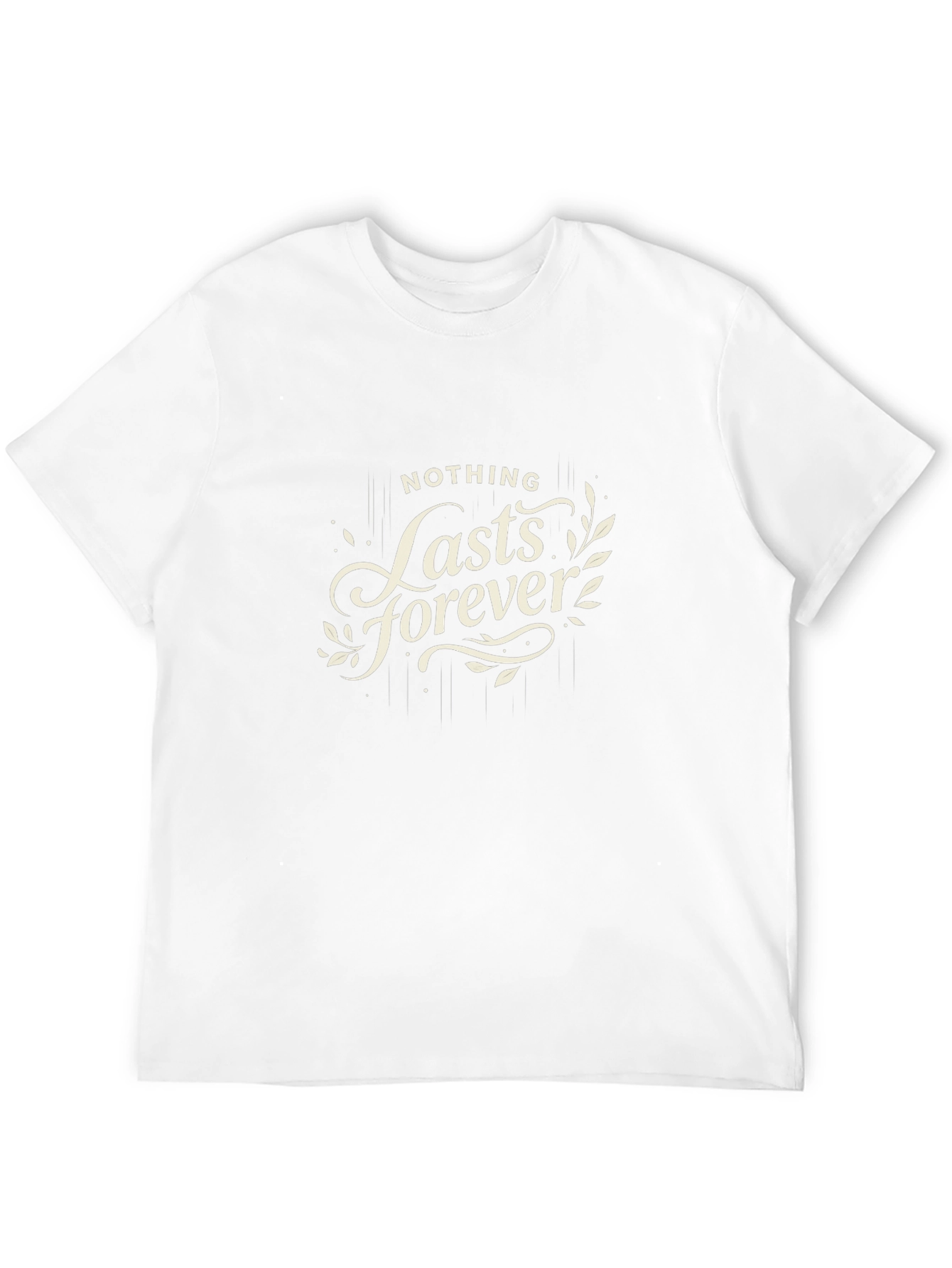 Nothing Lasts Forever Graphic Black T-Shirt