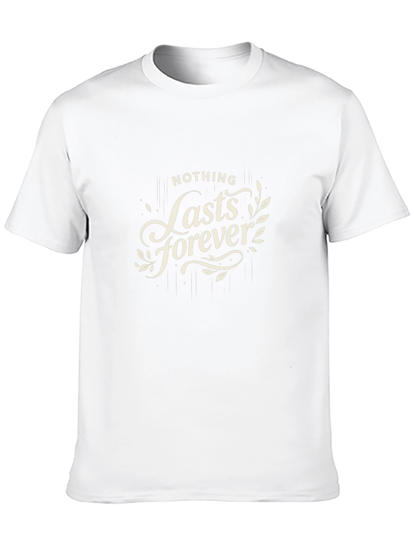 Nothing Lasts Forever Graphic Black T-Shirt