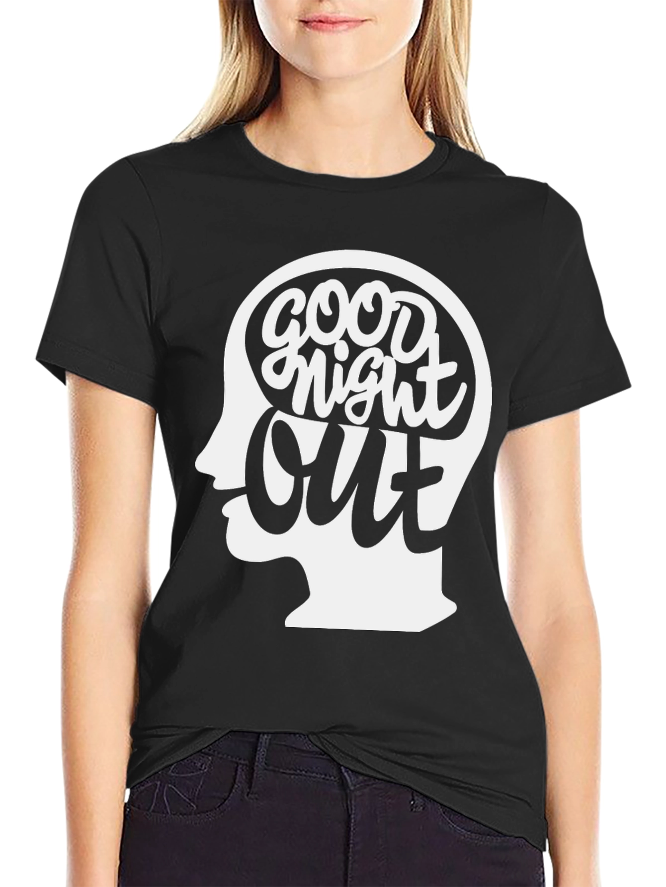 Good Night Out Graphic Tee - Black Casual T-Shirt