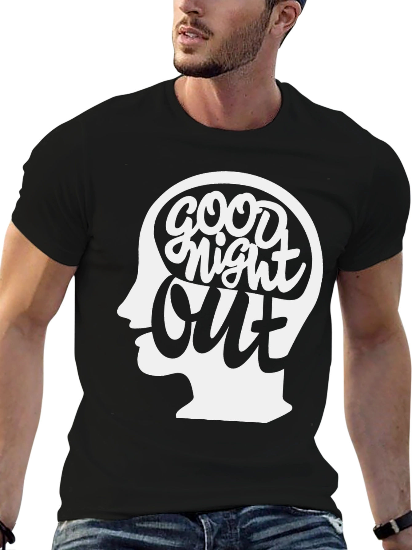 Good Night Out Graphic Tee - Black Casual T-Shirt