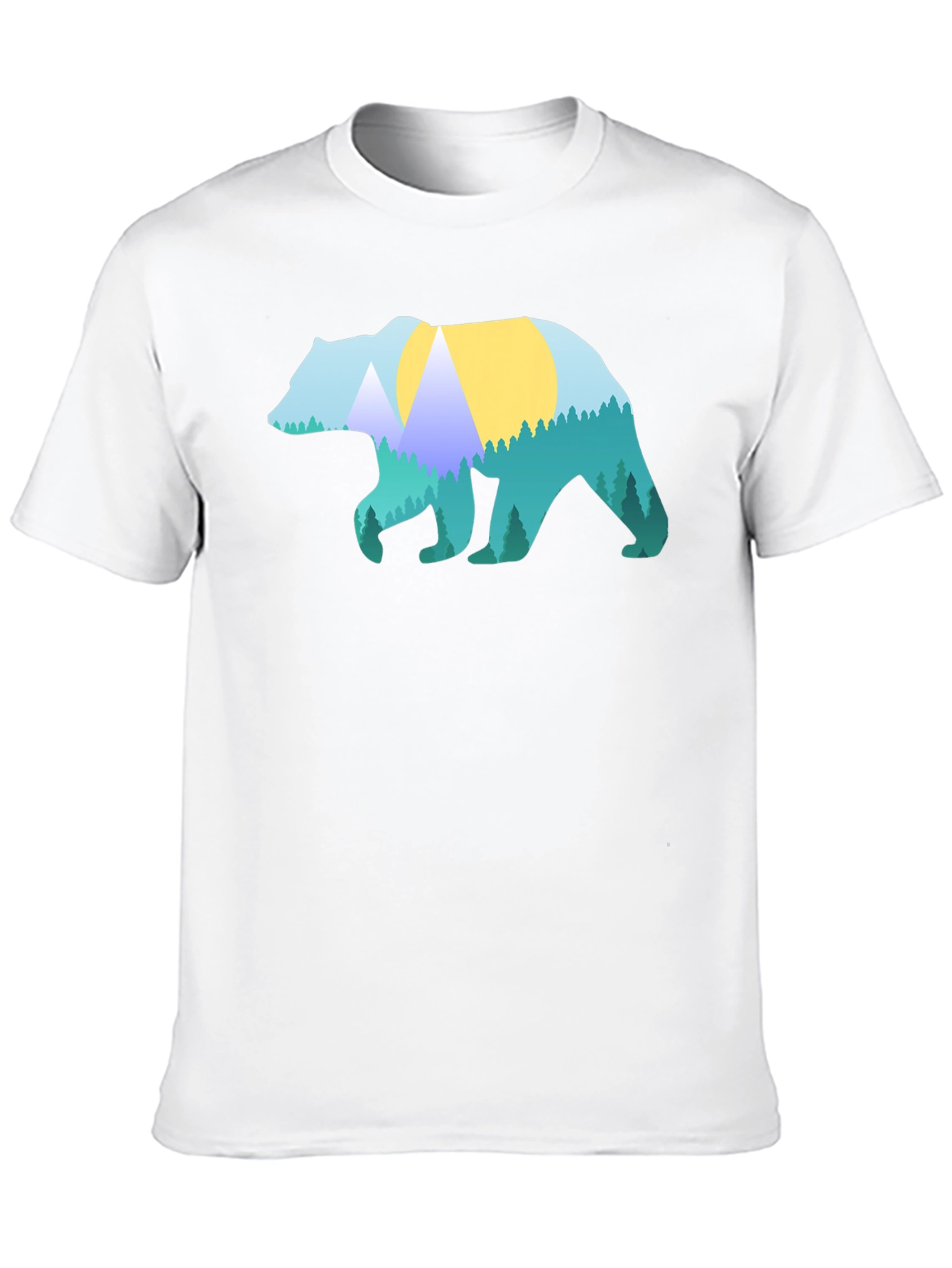 Nature Bear Graphic T-Shirt