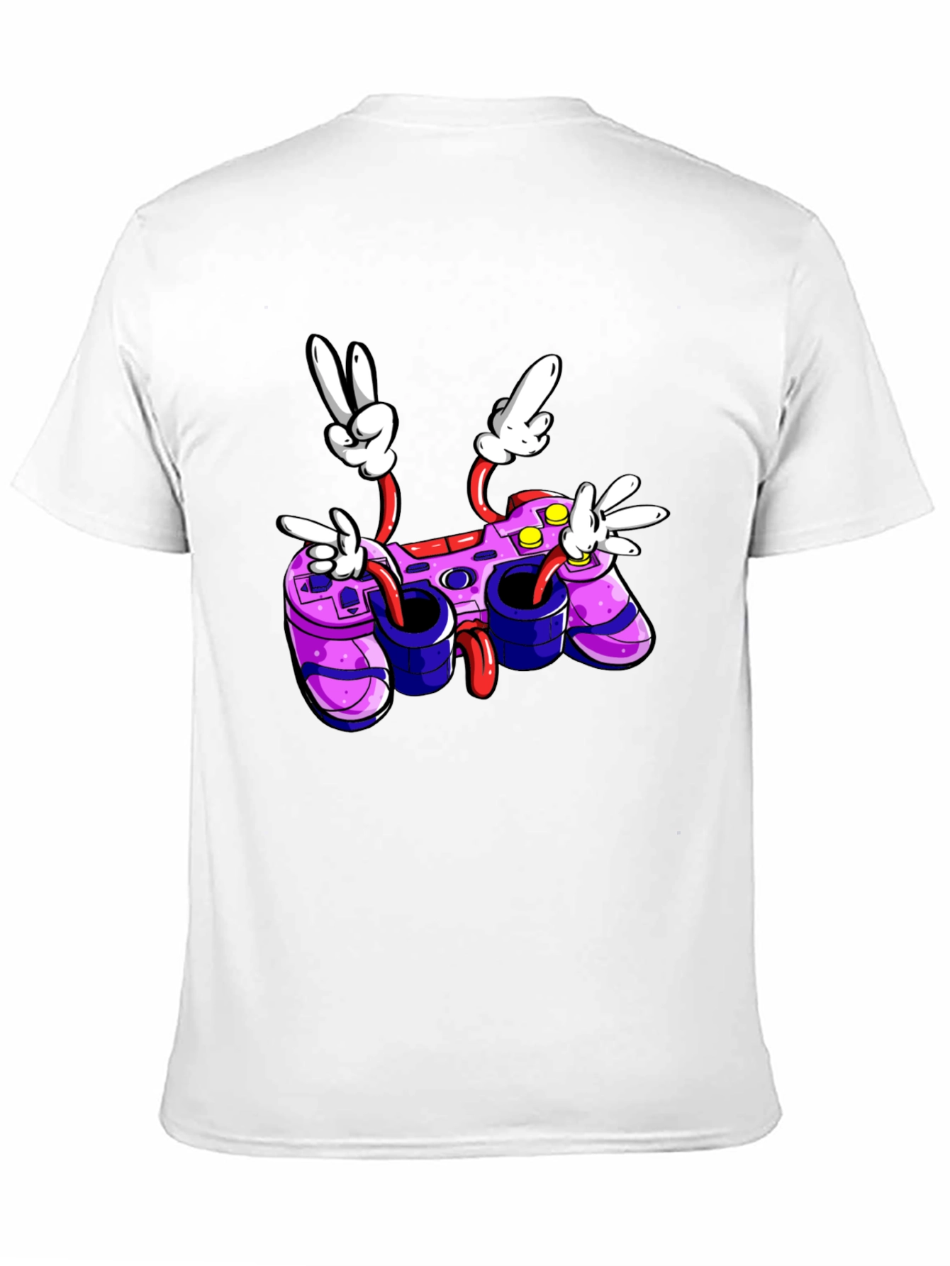 Cartoon Game Controller T-Shirt - Gamer Style