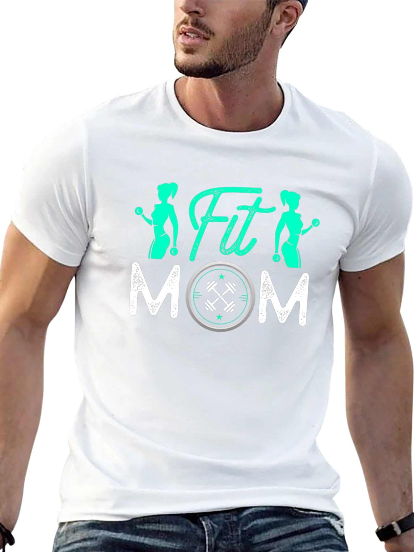 Fit Mom Graphic T-Shirt - Workout Apparel
