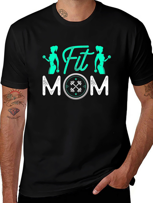 Fit Mom Graphic T-Shirt - Workout Apparel