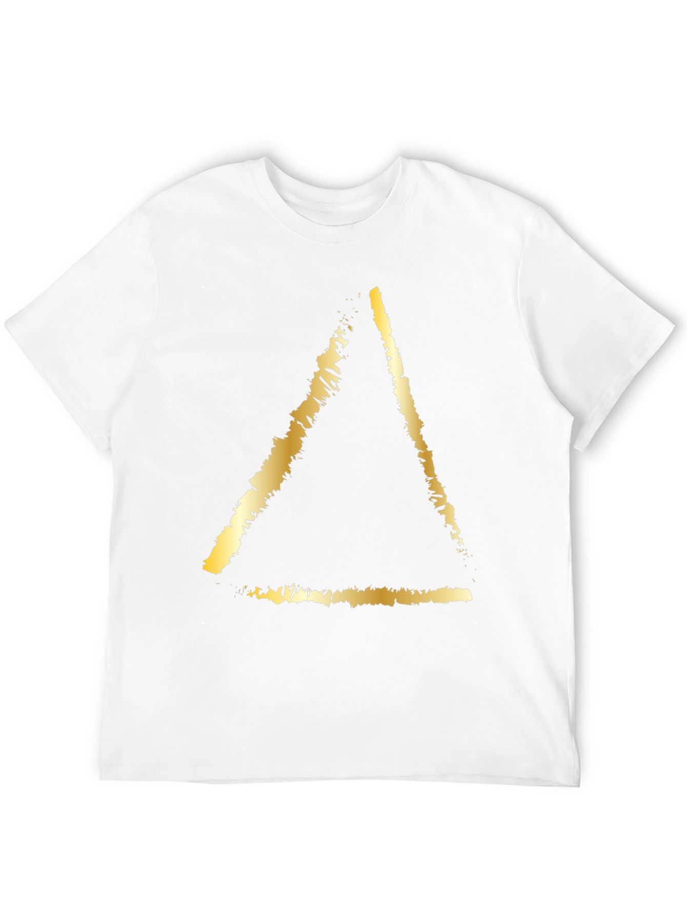 Golden Triangle Graphic Tee - Stylish Black T-Shirt