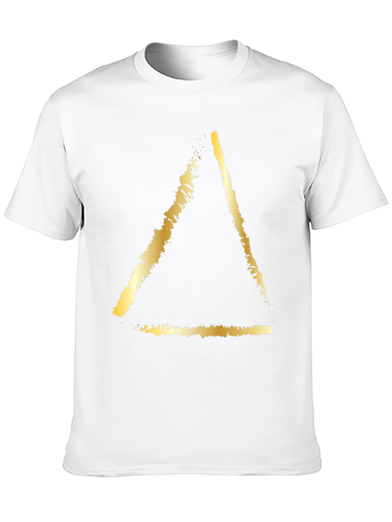 Golden Triangle Graphic Tee - Stylish Black T-Shirt