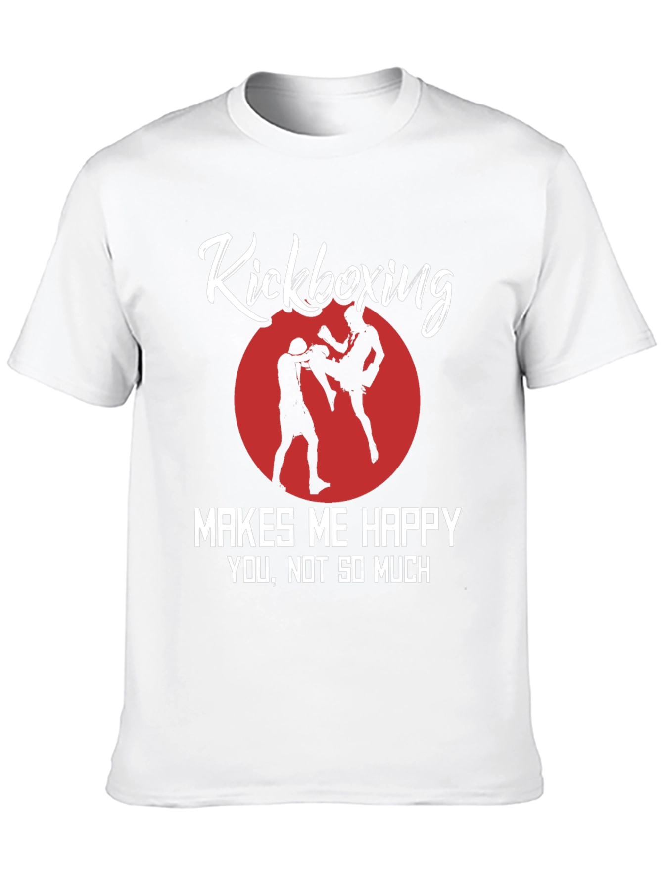 Kickboxing Makes Me Happy Black Graphic Tee