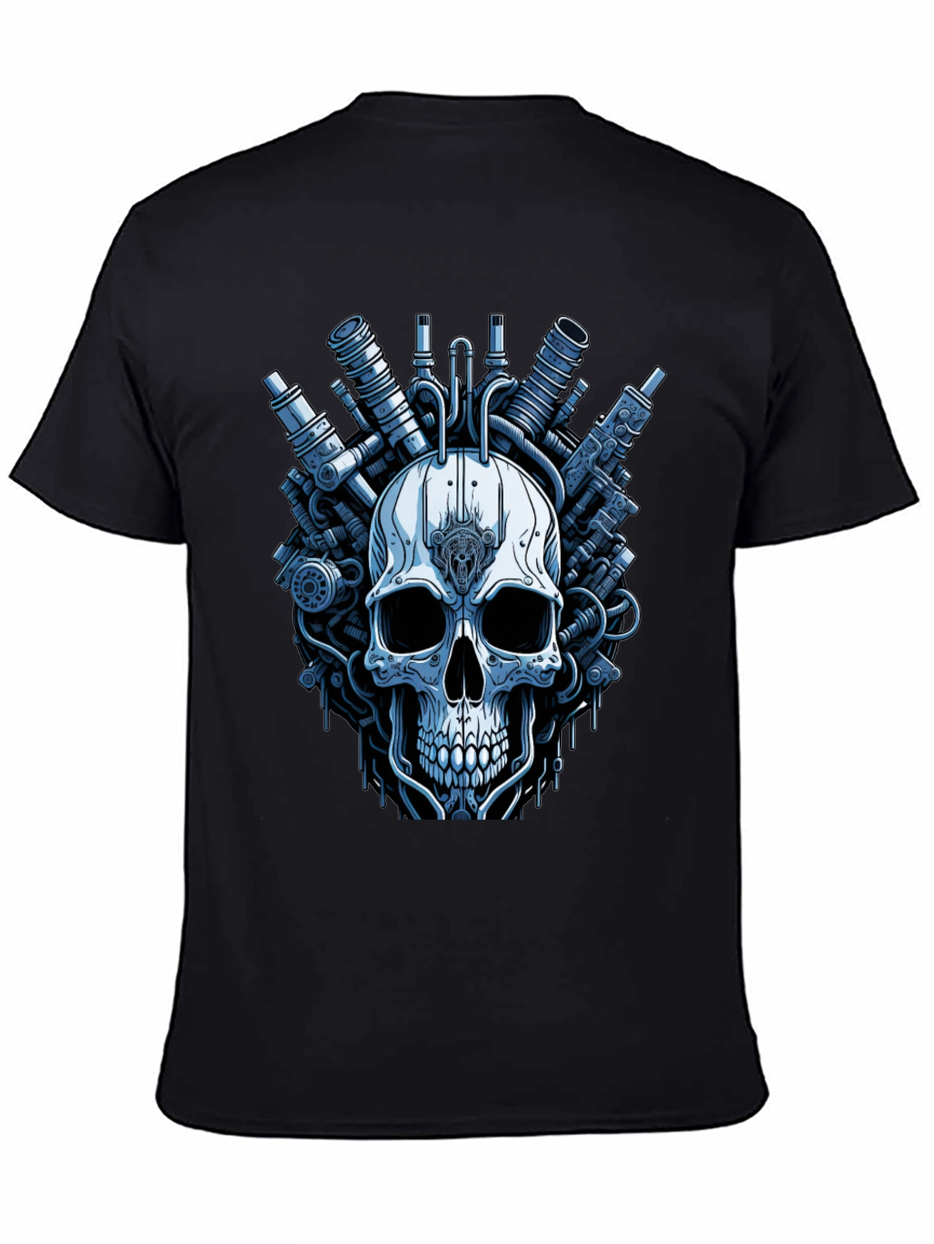 Steampunk Skull T-Shirt - Graphic Print