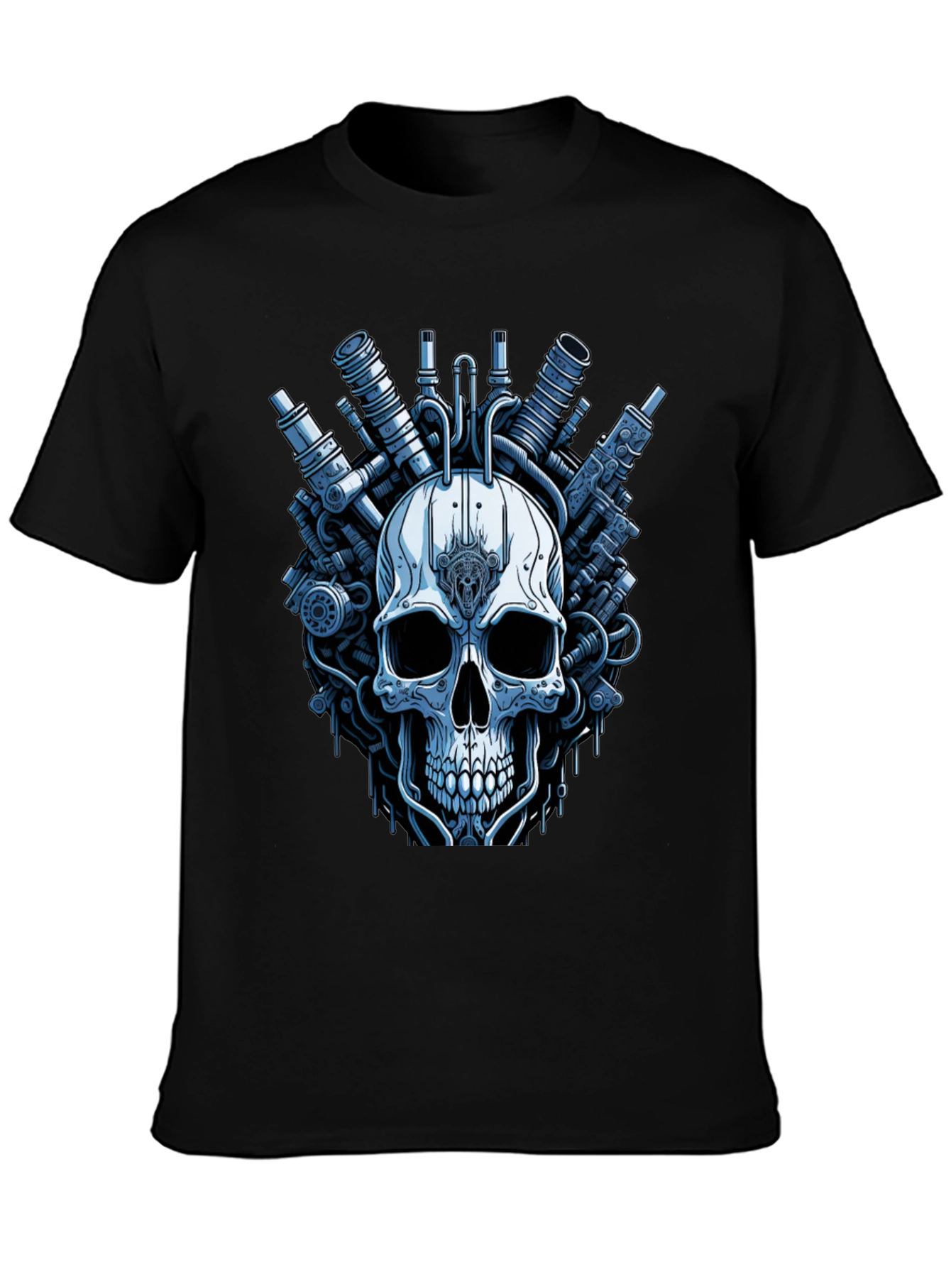 Steampunk Skull T-Shirt - Graphic Print