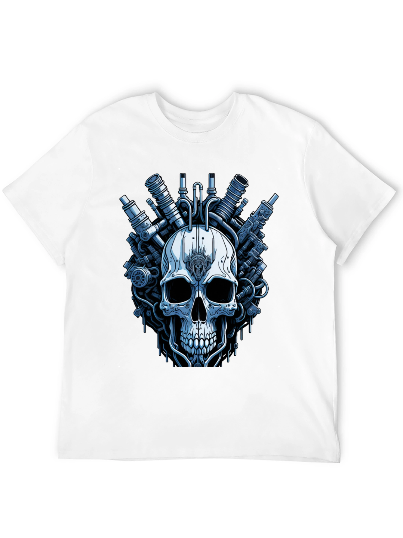 Steampunk Skull T-Shirt - Graphic Print