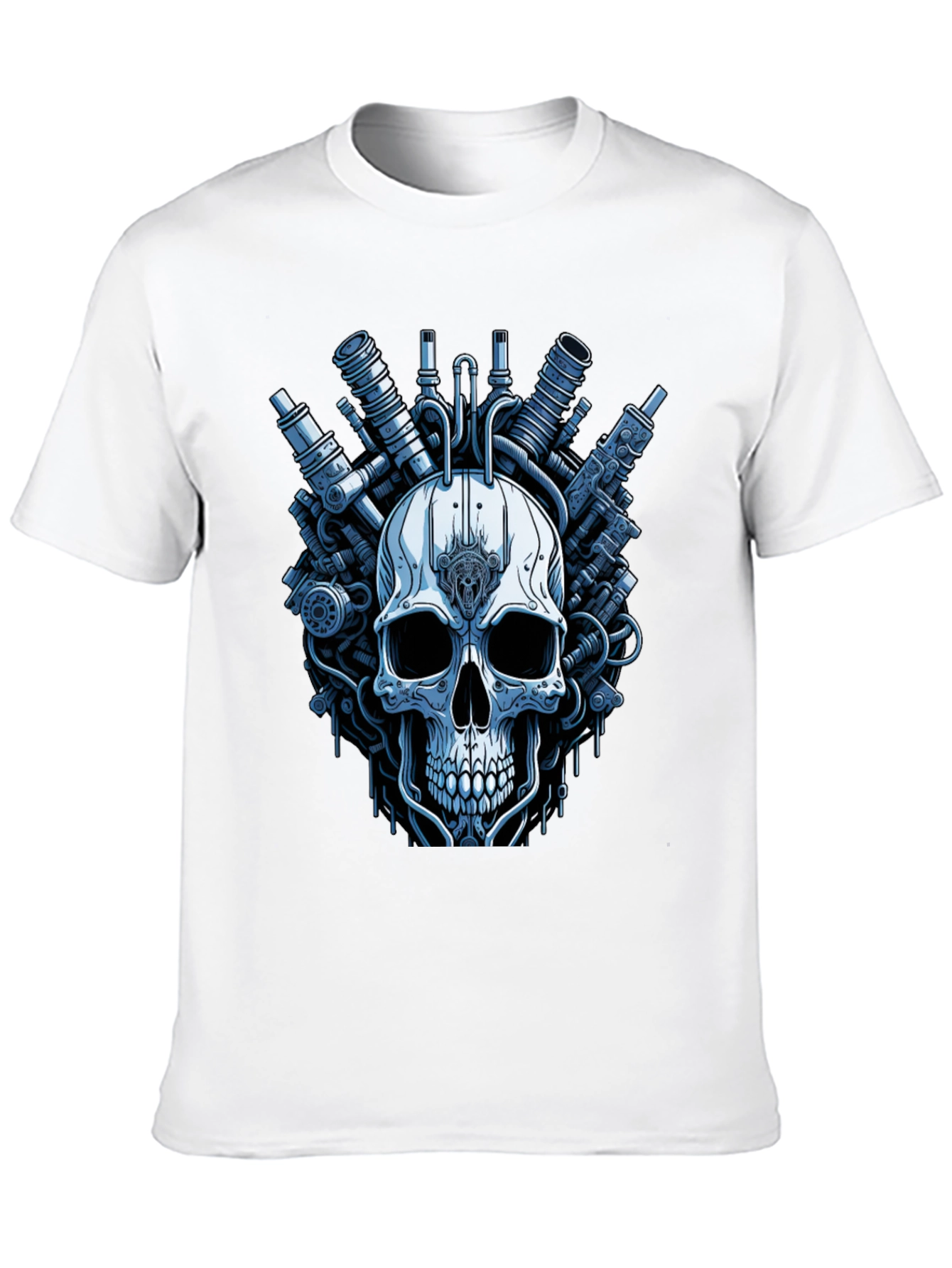 Steampunk Skull T-Shirt - Graphic Print