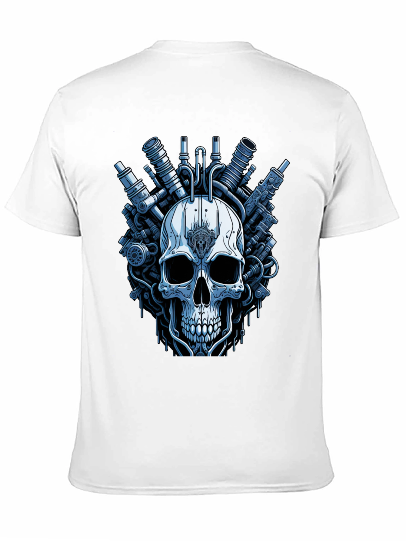 Steampunk Skull T-Shirt - Graphic Print