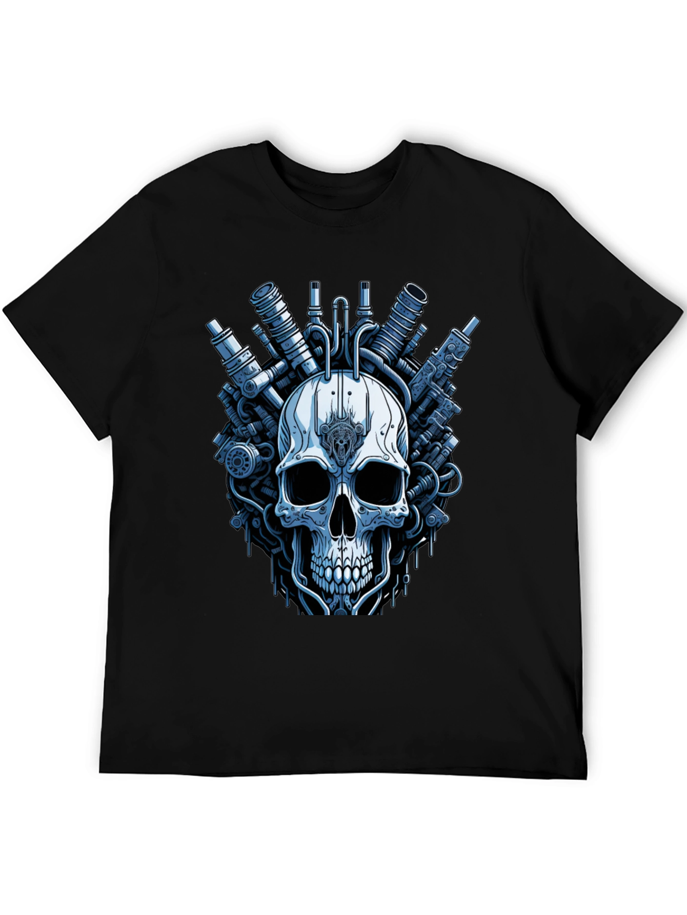 Steampunk Skull T-Shirt - Graphic Print