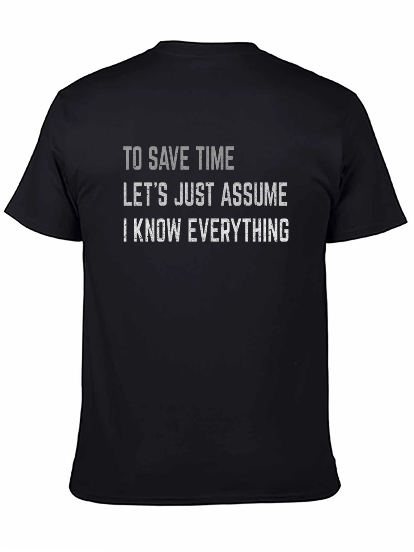 Funny Sarcastic T-Shirt - I Know Everything