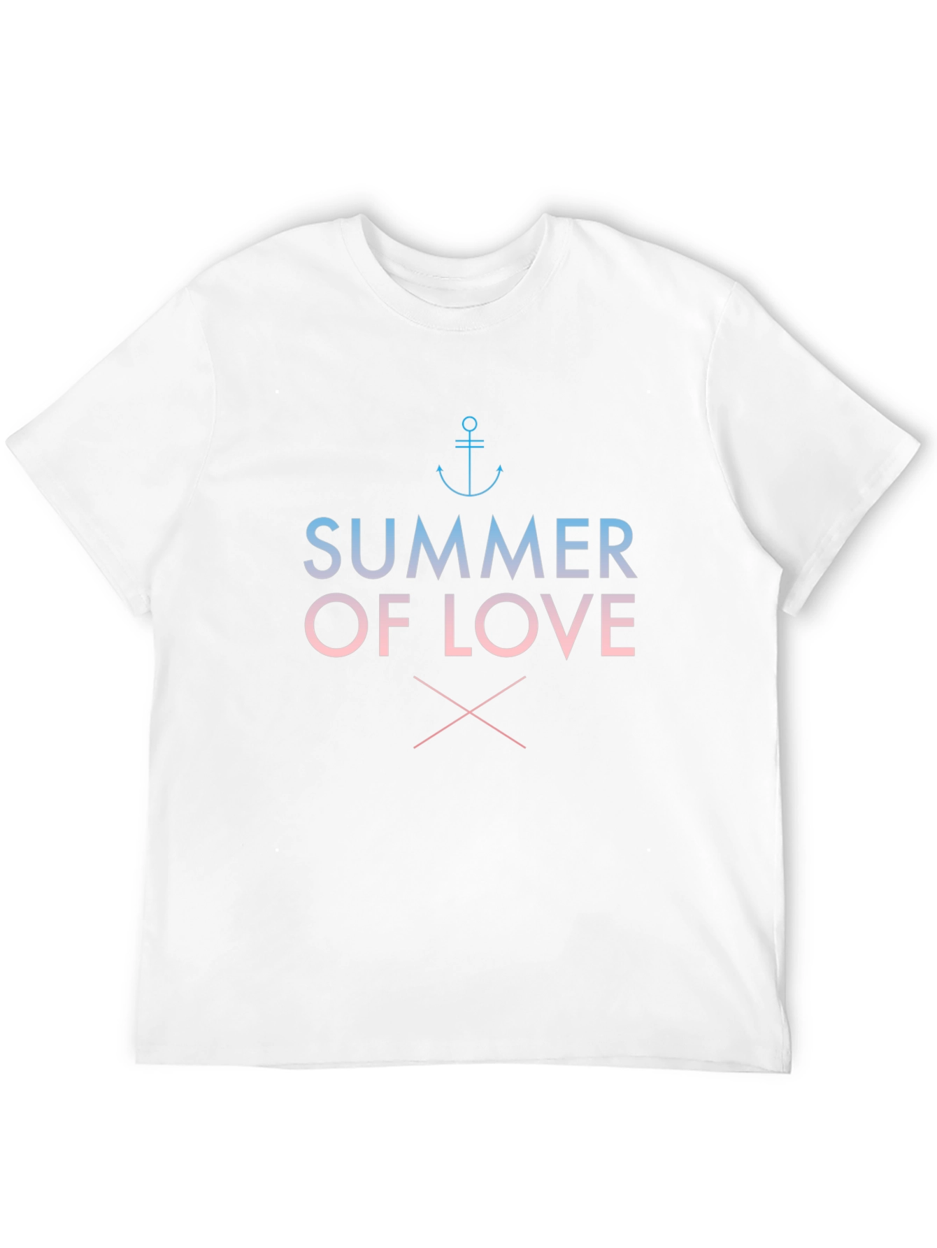 Summer of Love Graphic Tee - Black Cotton Blend