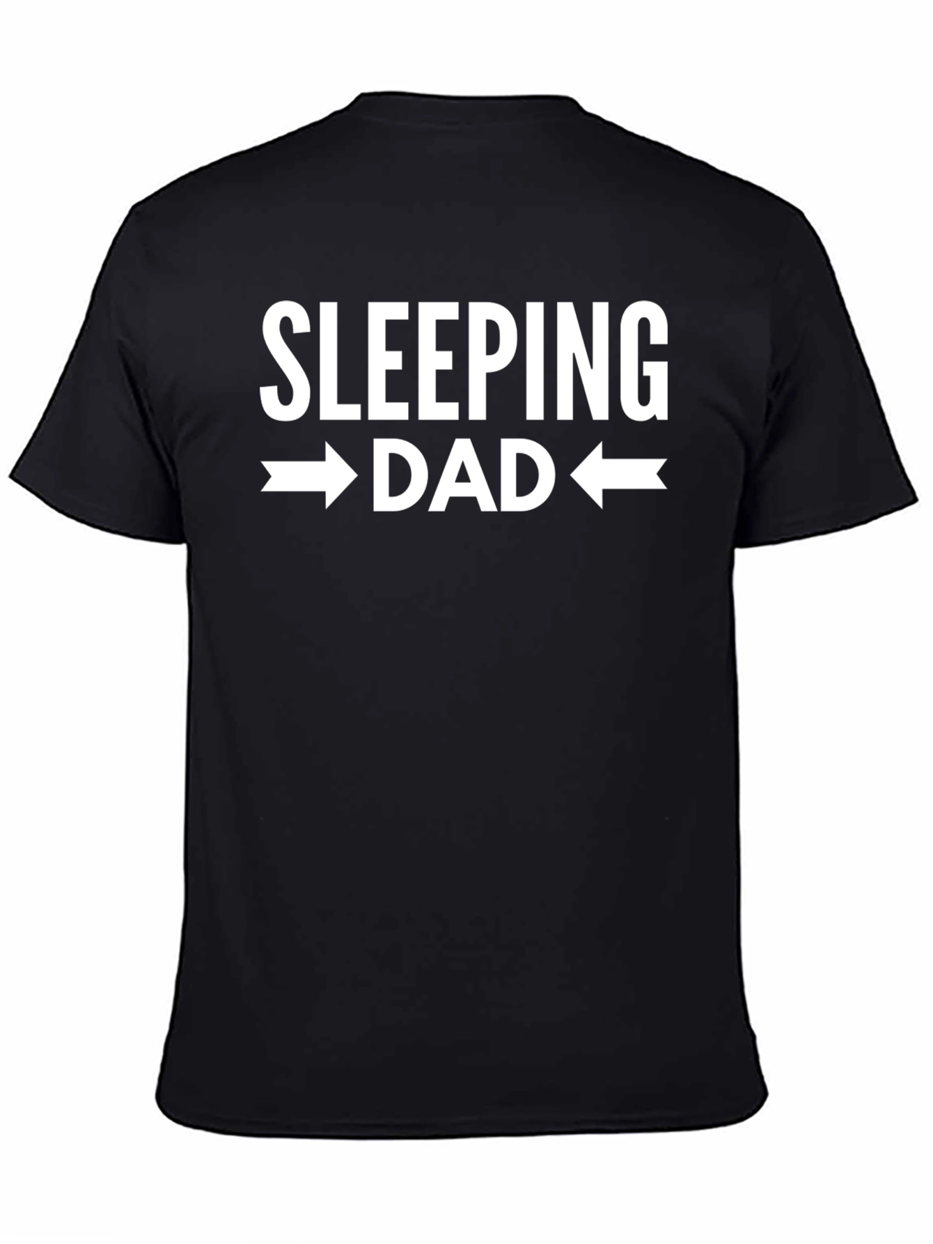 Sleeping Dad Graphic T-Shirt - Black