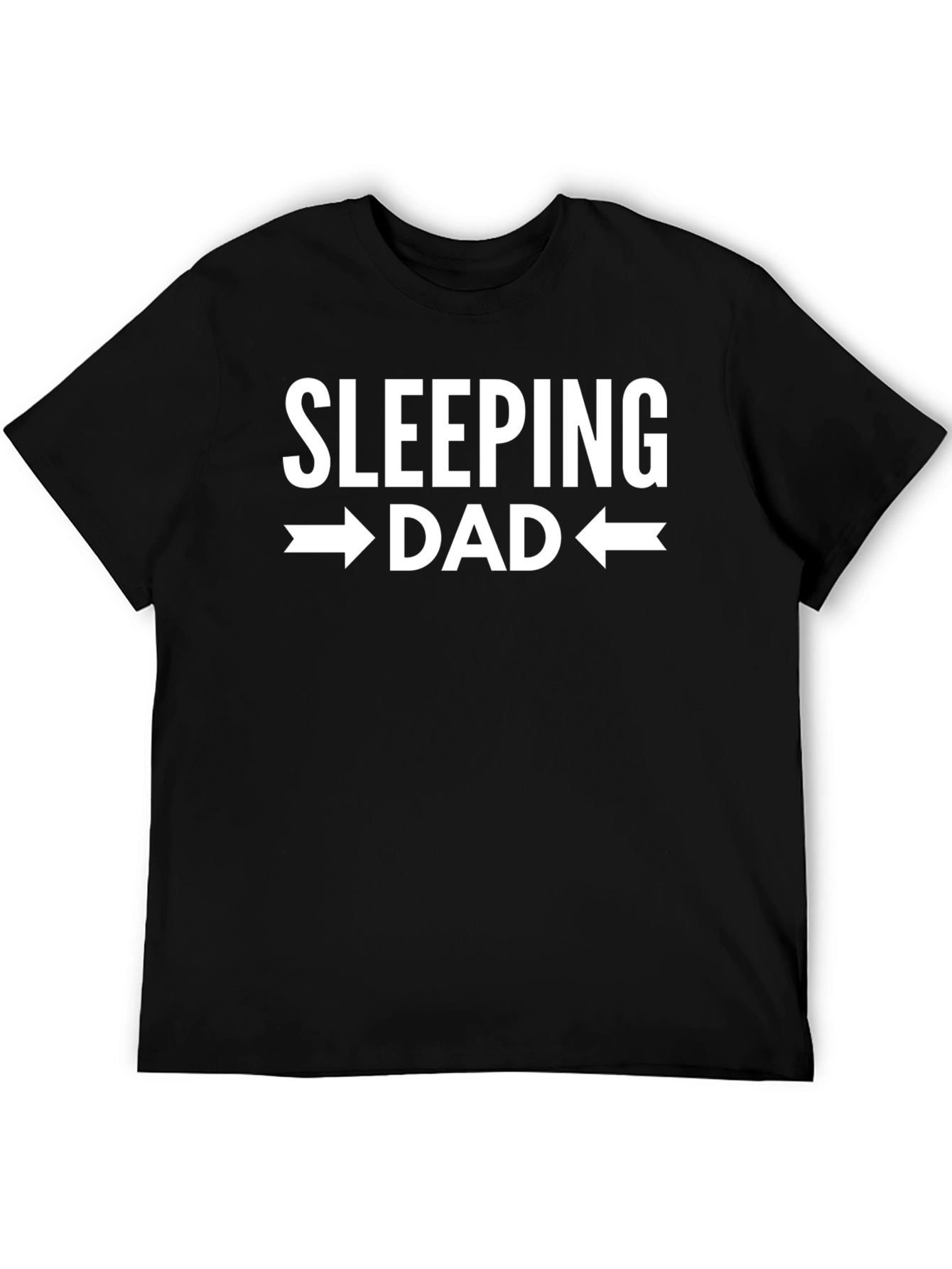Sleeping Dad Graphic T-Shirt - Black