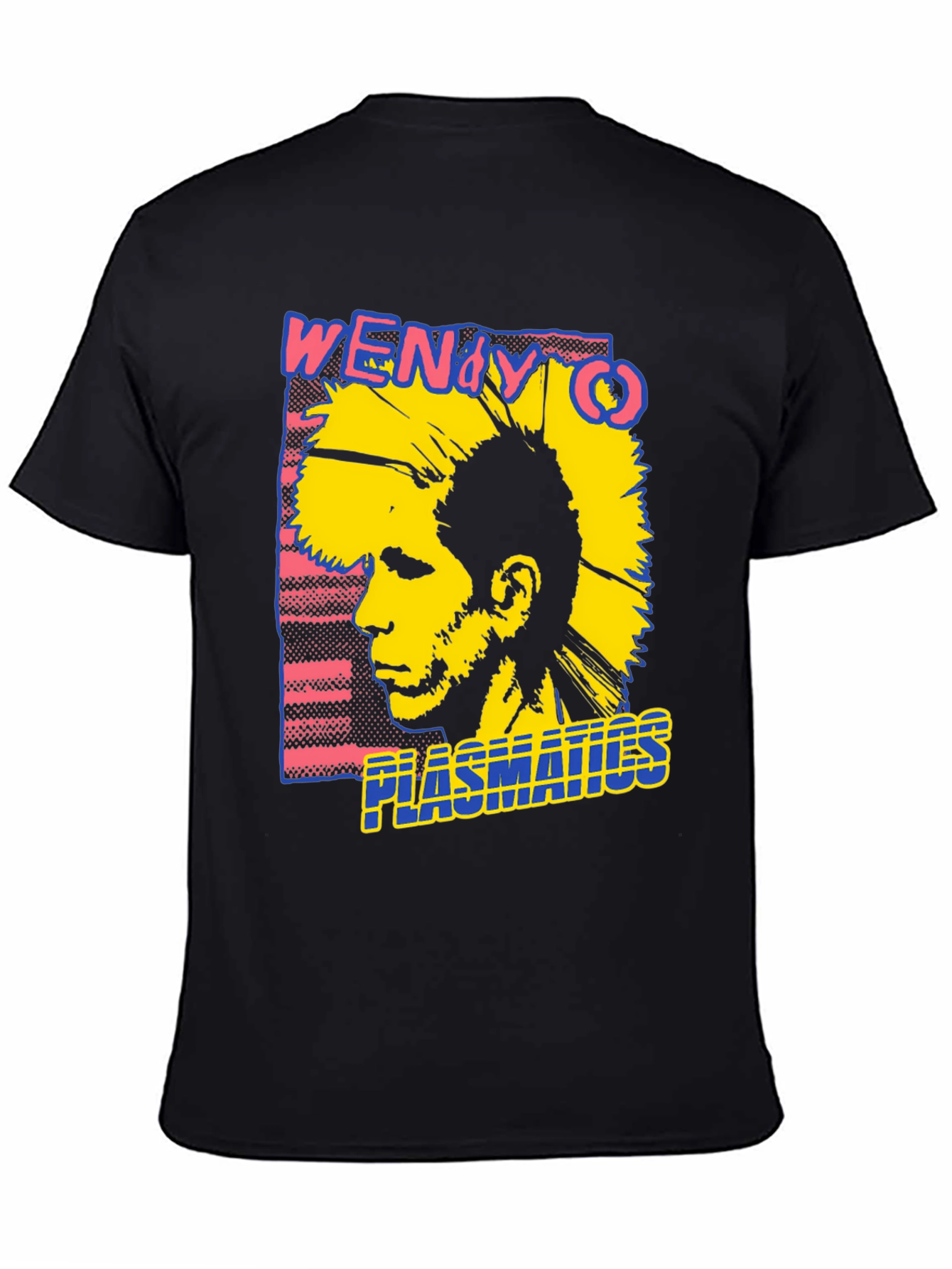 Plastics Punk Band Graphic Tee - Black