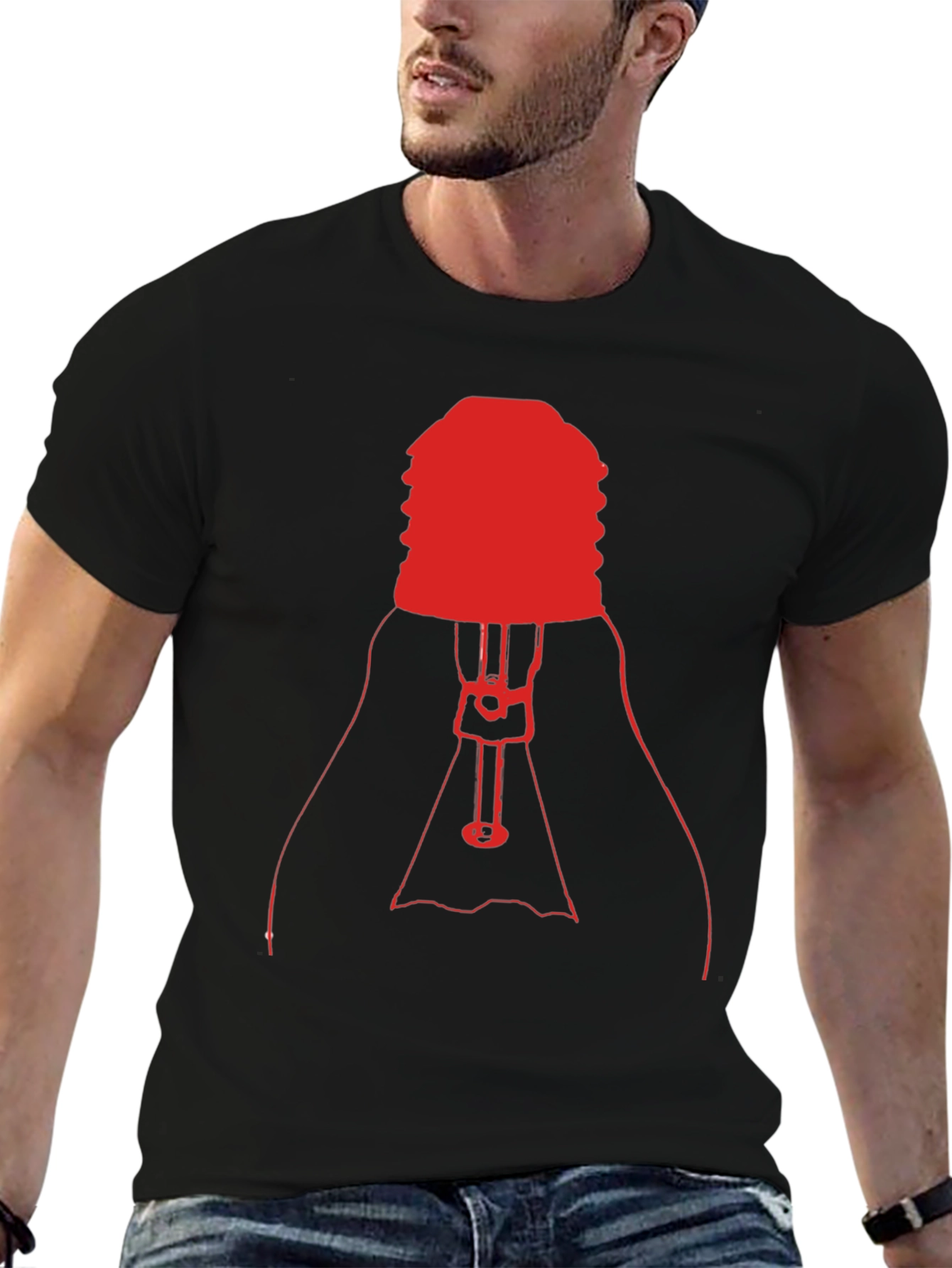 Red Light Bulb Graphic Tee