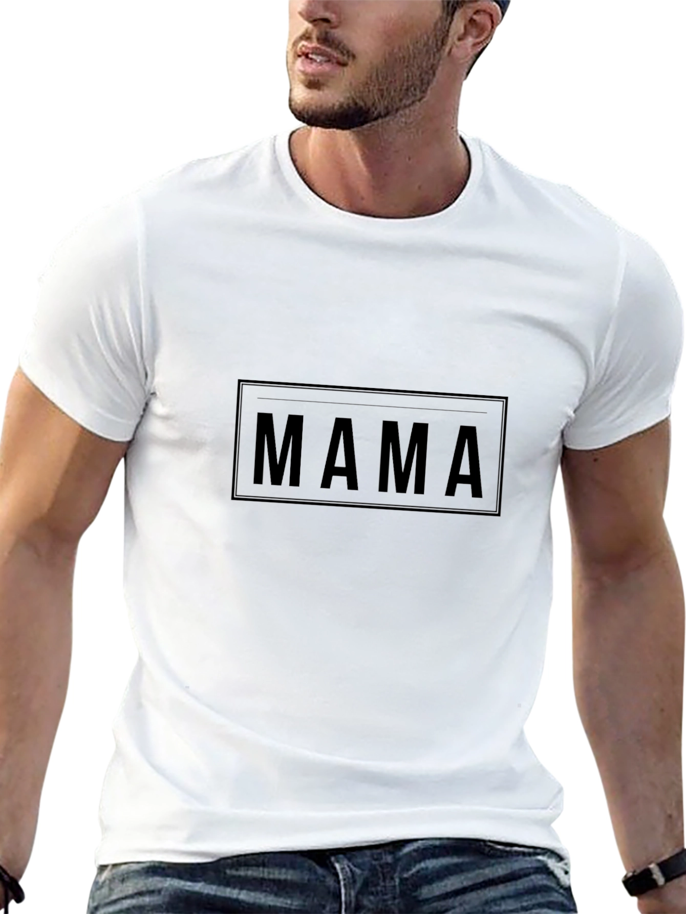 MAMA Graphic Tee - Classic Black Crew Neck