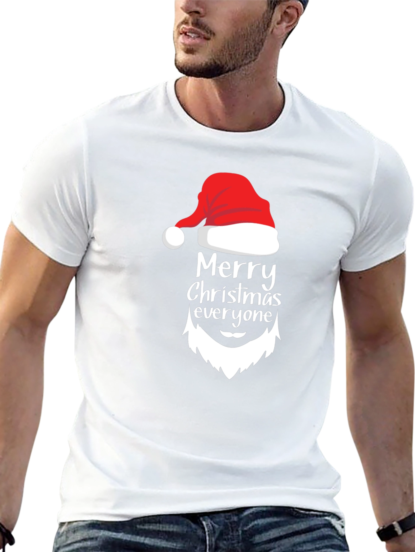 Merry Christmas Santa Graphic T-Shirt