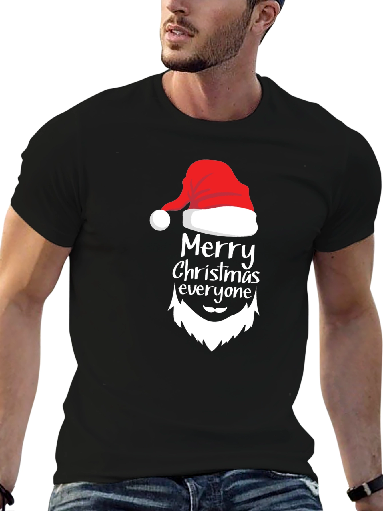 Merry Christmas Santa Graphic T-Shirt