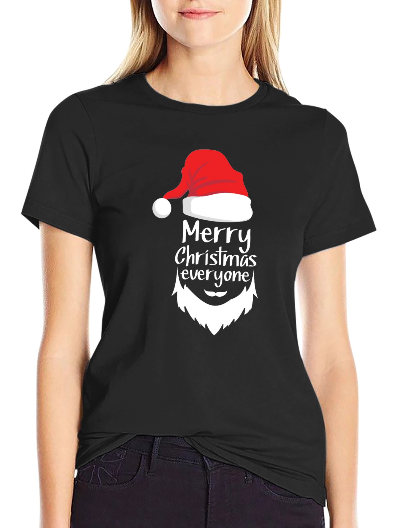 Merry Christmas Santa Graphic T-Shirt