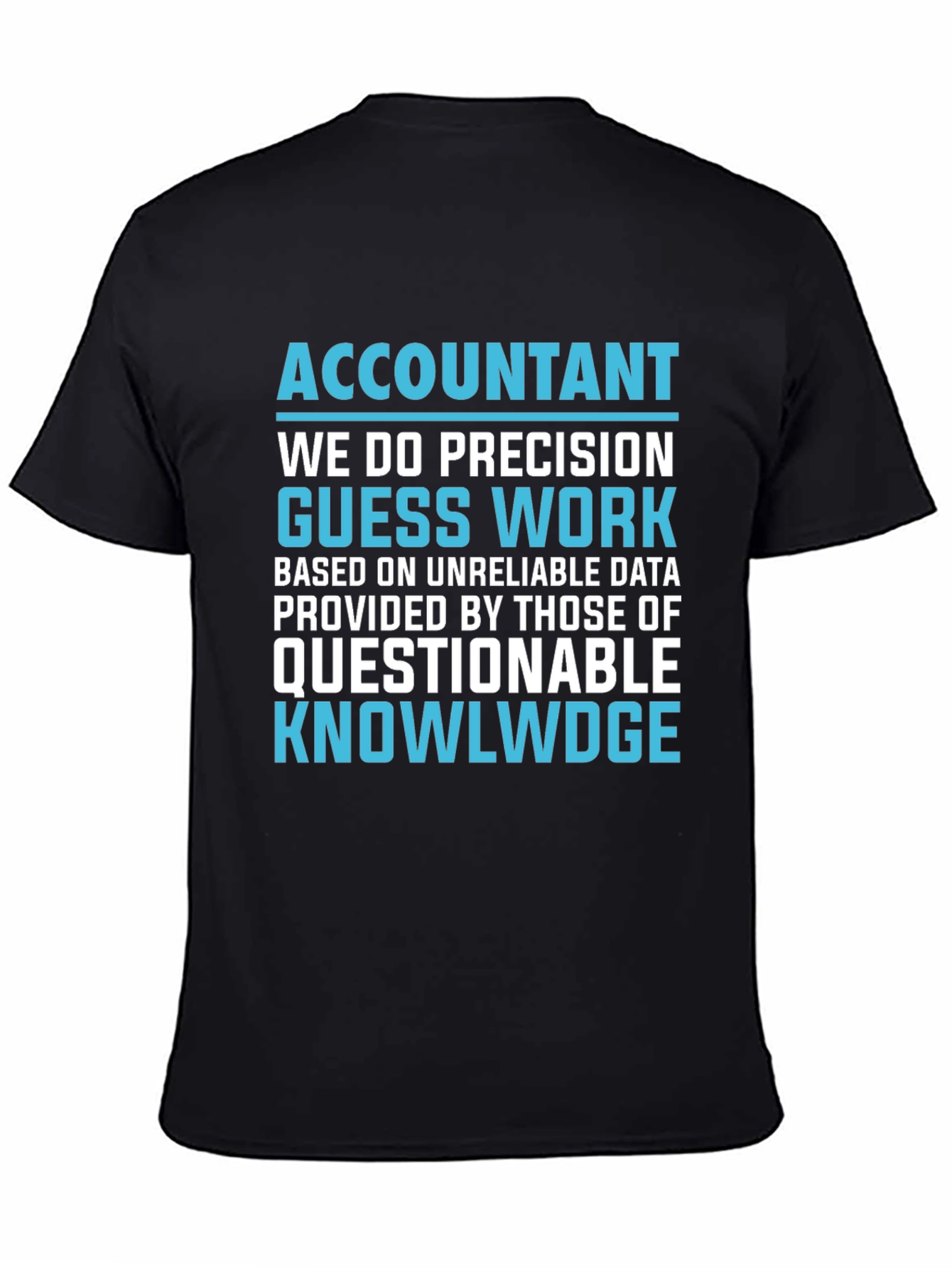 Accountant Precision Work Graphic T-Shirt