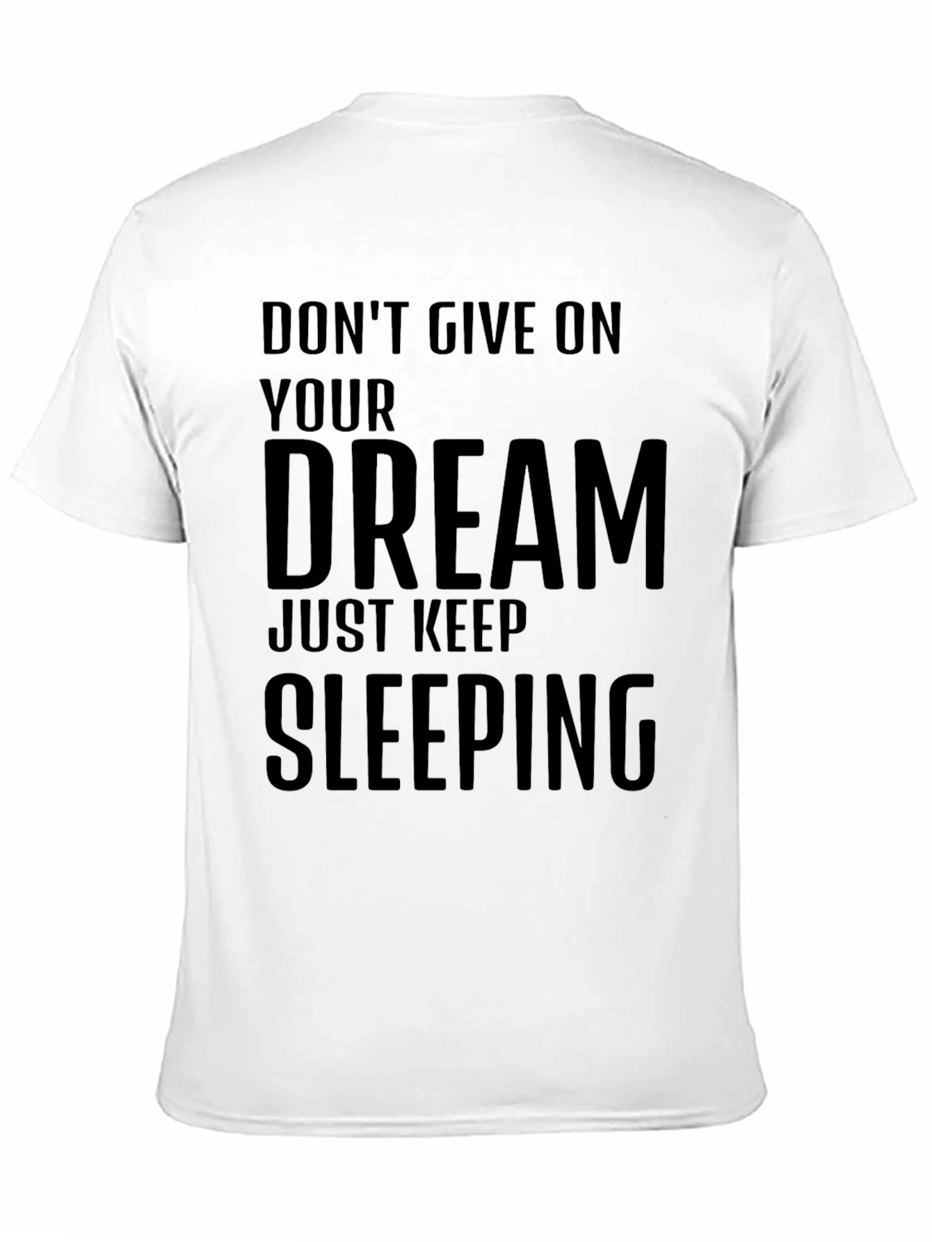 Funny Sleepy Dreamer Black T-Shirt