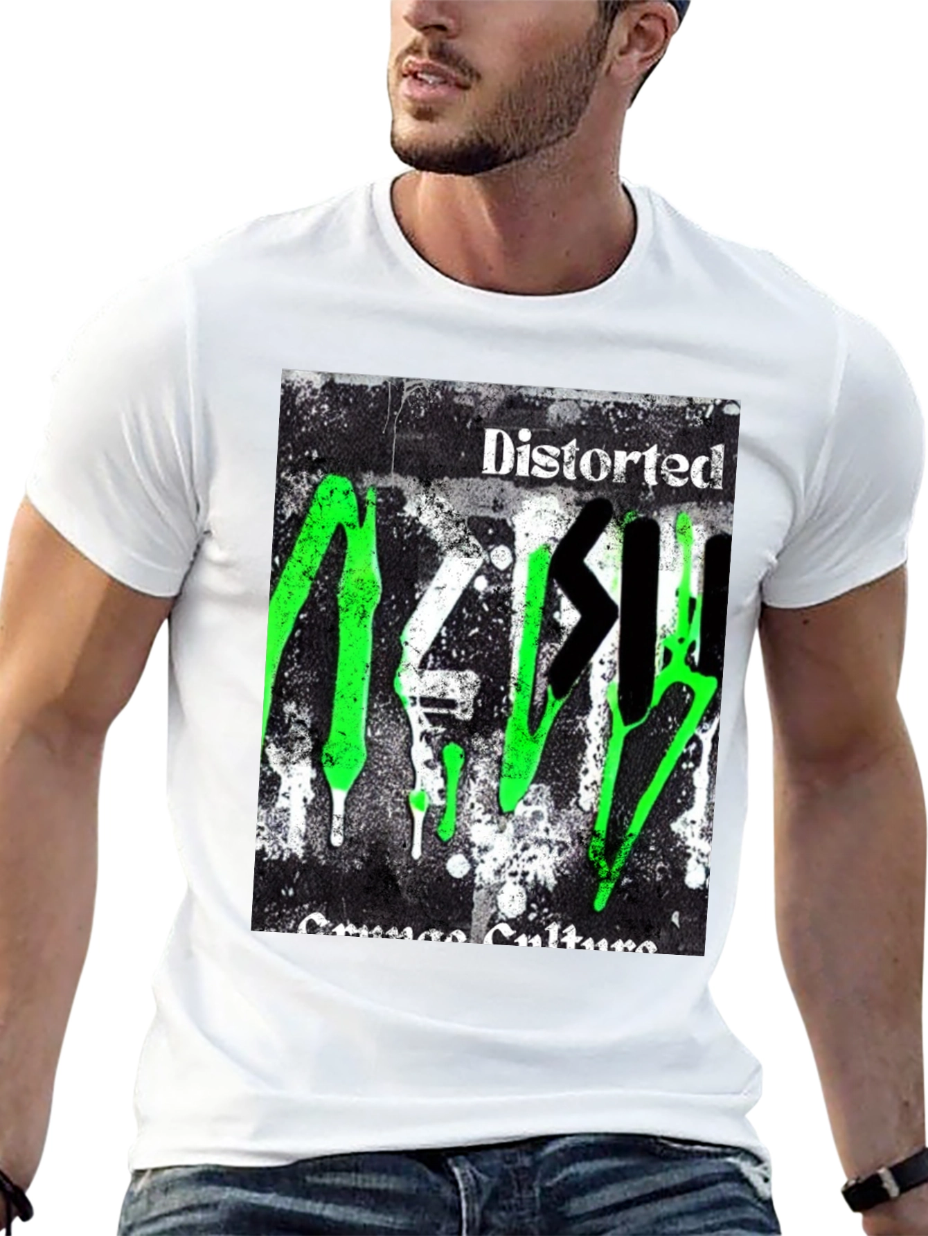 Distorted Garage Culture Graphic Tee