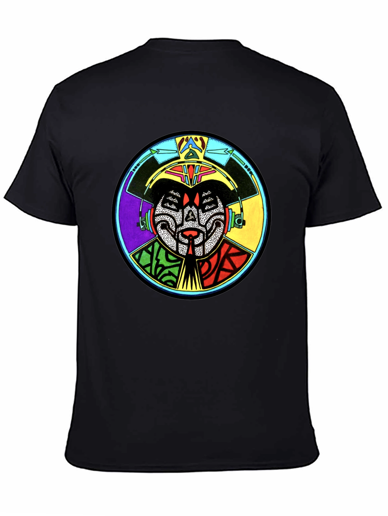 Abstract Graphic Print Crewneck T-Shirt