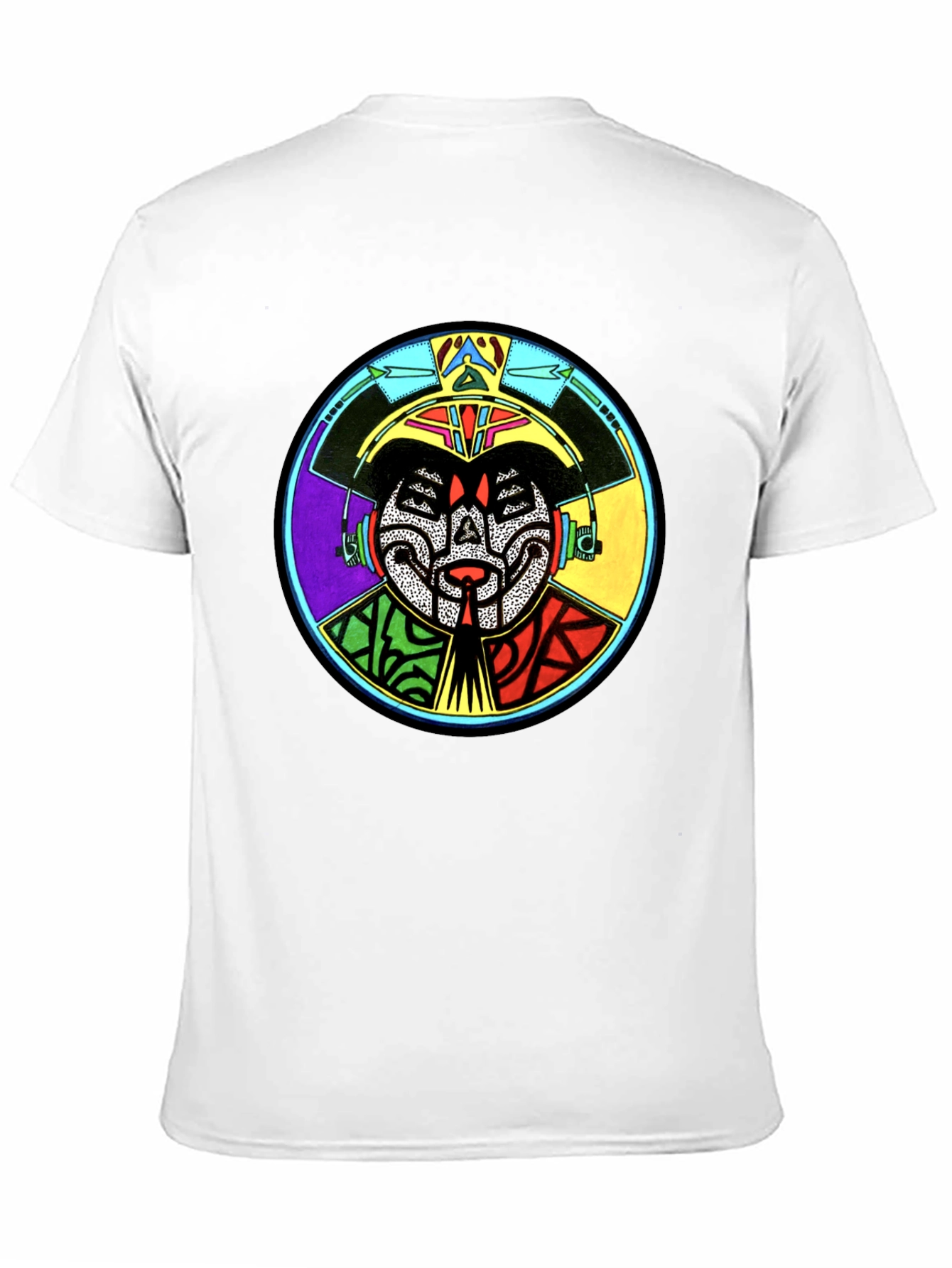 Abstract Graphic Print Crewneck T-Shirt