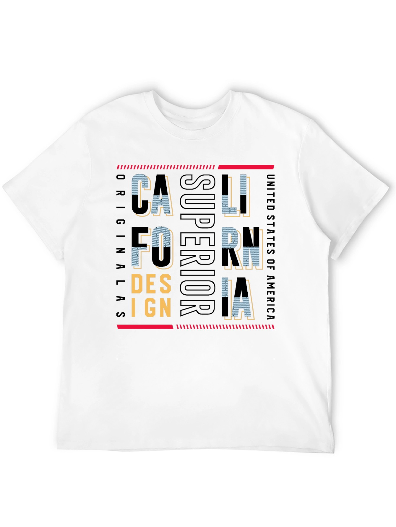 California Superior Design Black T-Shirt